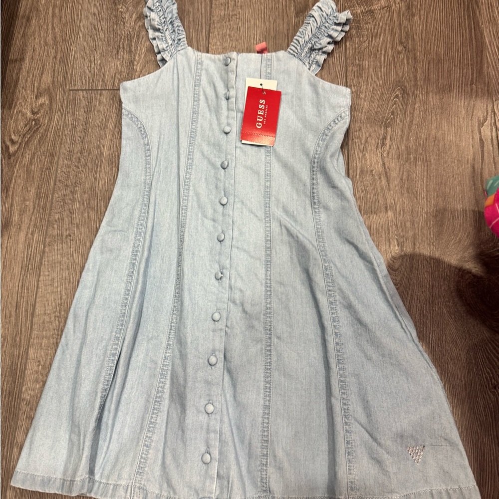 GUESS Light Blue denim Kids Dress